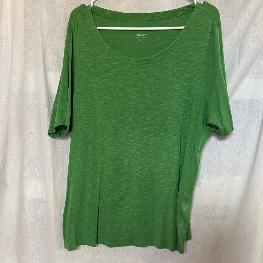 J. Jill Leaf Green Short Sleeve Tee